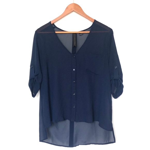 Bundle of 3 Hi-Low Button Blouses size Small - Picture 11 of 14